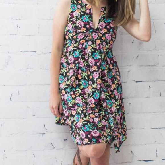 Banana Republic Multicolor Floral Layered Dress - Picture 2 of 6